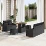 Conjunto de sofás de jardín 8 pcs Negro ratán sintético en Sofás de exterior | Comprar online en Foru.es
