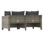 Set de muebles de jardín 2 pzas cojines ratán sintético gris de vidaXL, Conjuntos de jardín - Ref: Foro24-362684, Precio: 207...