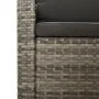 Set de muebles de jardín 2 pzas cojines ratán sintético gris de vidaXL, Conjuntos de jardín - Ref: Foro24-362684, Precio: 201...