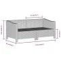 Set de muebles de jardín 2 pzas cojines ratán sintético gris de vidaXL, Conjuntos de jardín - Ref: Foro24-362684, Precio: 201...