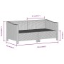 Set de muebles de jardín 2 pzas cojines ratán sintético gris de vidaXL, Conjuntos de jardín - Ref: Foro24-362684, Precio: 207...