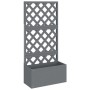Jardineras con enrejado 2 unidades WPC gris 65x33x135 cm de vidaXL, Maceteros y jardineras - Ref: Foro24-3154899, Precio: 305...