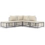 Juego de muebles de jardín 5 pzas cojines antracita ratán PE de vidaXL, Sofás de exterior - Ref: Foro24-3186760, Precio: 370,...