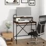 Escritorio de hierro y madera contrachapada Sonoma 80x50x90 cm de vidaXL, Escritorios - Ref: Foro24-826708, Precio: 53,88 €, ...