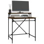 Escritorio de hierro y madera contrachapada Sonoma 80x50x90 cm de vidaXL, Escritorios - Ref: Foro24-826708, Precio: 54,29 €, ...