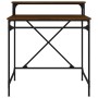 Escritorio de hierro y madera contrachapada Sonoma 80x50x90 cm de vidaXL, Escritorios - Ref: Foro24-826708, Precio: 54,29 €, ...
