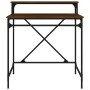 Escritorio de hierro y madera contrachapada Sonoma 80x50x90 cm de vidaXL, Escritorios - Ref: Foro24-826708, Precio: 53,88 €, ...