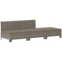 Set de muebles de jardín 3 pzas y cojines ratán sintético gris de vidaXL, Conjuntos de jardín - Ref: Foro24-362692, Precio: 2...