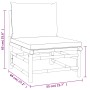Set de muebles de jardín 4 piezas bambú y cojines gris claro de vidaXL, Conjuntos de jardín - Ref: Foro24-3155088, Precio: 47...
