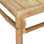 Set de muebles de jardín 7 piezas bambú y cojines gris claro de vidaXL, Conjuntos de jardín - Ref: Foro24-3155093, Precio: 77...