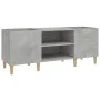 Concrete gray plywood disc cabinet 121x38x48 cm by vidaXL, CD and DVD storage - Ref: Foro24-831929, Price: 63,32 €, Discount: %