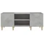 Concrete gray plywood disc cabinet 121x38x48 cm by vidaXL, CD and DVD storage - Ref: Foro24-831929, Price: 63,32 €, Discount: %