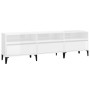 Mueble de TV madera contrachapada blanco brillo 150x30x44,5 cm de vidaXL, Muebles TV - Ref: Foro24-831919, Precio: 83,21 €, D...