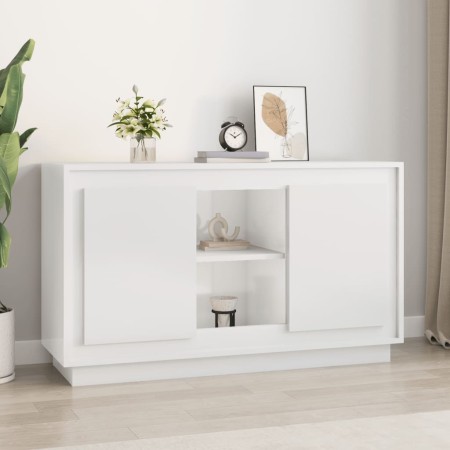 Aparador de madera contrachapada blanco brillante 102x35x60 cm de vidaXL, Aparadores - Ref: Foro24-831879, Precio: 130,70 €, ...