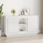 Aparador de madera contrachapada blanco brillante 102x35x60 cm de vidaXL, Aparadores - Ref: Foro24-831879, Precio: 130,70 €, ...