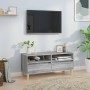 Mueble de TV madera contrachapada gris Sonoma 100x34,5x44,5 cm de vidaXL, Muebles TV - Ref: Foro24-831899, Precio: 66,88 €, D...