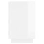 Aparador de madera contrachapada blanco brillante 102x35x60 cm de vidaXL, Aparadores - Ref: Foro24-831879, Precio: 130,70 €, ...