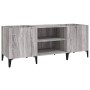 Mueble para discos madera contrachapada gris sonoma 121x38x48cm de vidaXL, Almacenamiento para CD y DVD - Ref: Foro24-831939,...