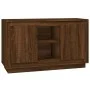 Aparador madera contrachapada marrón roble 102x35x60 cm de vidaXL, Aparadores - Ref: Foro24-831884, Precio: 92,66 €, Descuent...