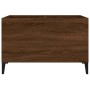 Mueble discos madera contrachapada roble marrón 74,5x38x48 cm de vidaXL, Almacenamiento para CD y DVD - Ref: Foro24-831972, P...