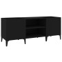 Mueble para discos madera contrachapada negro 121x38x48 cm de vidaXL, Almacenamiento para CD y DVD - Ref: Foro24-831934, Prec...
