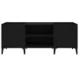 Mueble para discos madera contrachapada negro 121x38x48 cm de vidaXL, Almacenamiento para CD y DVD - Ref: Foro24-831934, Prec...