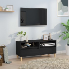 Mueble de TV madera contrachapada negro 100x34,5x44,5 cm de vidaXL, Muebles TV - Ref: Foro24-831894, Precio: 73,31 €, Descuen...