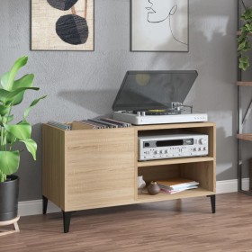 Mueble discos madera contrachapada roble sonoma 84,5x38x48 cm de vidaXL, Armarios y almacenamiento - Ref: Foro24-831952, Prec...