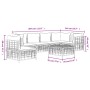 Set muebles de jardín 7 pzas y cojines ratán PE gris antracita de vidaXL, Sofás de exterior - Ref: Foro24-3186767, Precio: 57...