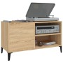 Mueble discos madera contrachapada roble sonoma 84,5x38x48 cm de vidaXL, Armarios y almacenamiento - Ref: Foro24-831952, Prec...