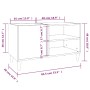 Mueble discos madera contrachapada roble sonoma 84,5x38x48 cm de vidaXL, Armarios y almacenamiento - Ref: Foro24-831952, Prec...