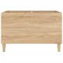 Mueble discos madera contrachapada roble Sonoma 74,5x38x48 cm de vidaXL, Almacenamiento para CD y DVD - Ref: Foro24-831960, P...