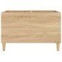 Mueble discos madera contrachapada roble Sonoma 74,5x38x48 cm de vidaXL, Almacenamiento para CD y DVD - Ref: Foro24-831960, P...