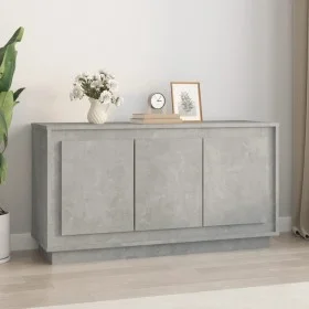 Concrete gray plywood sideboard 102x35x55 cm by vidaXL, Sideboards - Ref: Foro24-831889, Price: 104,29 €, Discount: %