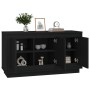 Aparador madera contrachapada negro 102x35x55 cm de vidaXL, Aparadores - Ref: Foro24-831886, Precio: 103,24 €, Descuento: %