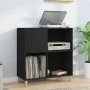 Black plywood record cabinet 84.5x38x89 cm by vidaXL, CD and DVD storage - Ref: Foro24-831990, Price: 72,43 €, Discount: %