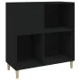 Black plywood record cabinet 84.5x38x89 cm by vidaXL, CD and DVD storage - Ref: Foro24-831990, Price: 72,43 €, Discount: %