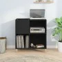 Black plywood record cabinet 84.5x38x89 cm by vidaXL, CD and DVD storage - Ref: Foro24-831990, Price: 72,43 €, Discount: %