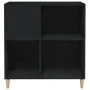 Black plywood record cabinet 84.5x38x89 cm by vidaXL, CD and DVD storage - Ref: Foro24-831990, Price: 72,43 €, Discount: %