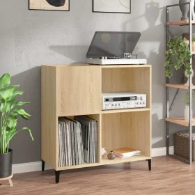 Sonoma oak plywood disc cabinet 84.5x38x89 cm by vidaXL, CD and DVD storage - Ref: Foro24-832000, Price: 69,76 €, Discount: %