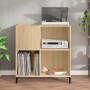 Mueble discos madera contrachapada roble Sonoma 84,5x38x89 cm de vidaXL, Almacenamiento para CD y DVD - Ref: Foro24-832000, P...
