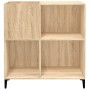 Mueble discos madera contrachapada roble Sonoma 84,5x38x89 cm de vidaXL, Almacenamiento para CD y DVD - Ref: Foro24-832000, P...