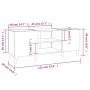 Mueble para discos madera contrachapada gris sonoma 121x38x48cm de vidaXL, Almacenamiento para CD y DVD - Ref: Foro24-831931,...