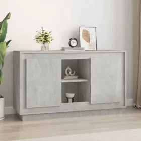 Concrete gray plywood sideboard 102x35x60 cm by vidaXL, Sideboards - Ref: Foro24-831881, Price: 98,77 €, Discount: %