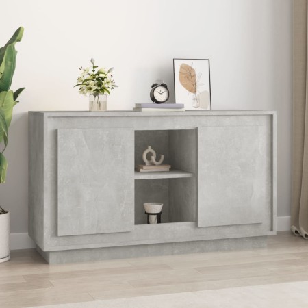 Aparador de madera contrachapada gris hormigón 102x35x60 cm de vidaXL, Aparadores - Ref: Foro24-831881, Precio: 93,12 €, Desc...