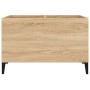 Mueble discos madera contrachapada roble Sonoma 74,5x38x48 cm de vidaXL, Almacenamiento para CD y DVD - Ref: Foro24-831968, P...