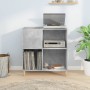 Mueble discos madera contrachapada gris hormigón 84,5x38x89 cm de vidaXL, Almacenamiento para CD y DVD - Ref: Foro24-831993, ...
