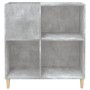 Mueble discos madera contrachapada gris hormigón 84,5x38x89 cm de vidaXL, Almacenamiento para CD y DVD - Ref: Foro24-831993, ...
