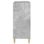 Mueble discos madera contrachapada gris hormigón 84,5x38x89 cm de vidaXL, Almacenamiento para CD y DVD - Ref: Foro24-831993, ...