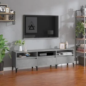 Mueble de TV madera contrachapada gris hormigón 150x30x44,5 cm de vidaXL, Muebles TV - Ref: Foro24-831921, Precio: 90,10 €, D...
